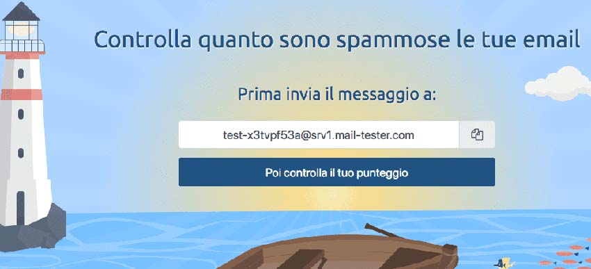 sistema per controllare che la mail non finisca nello spam